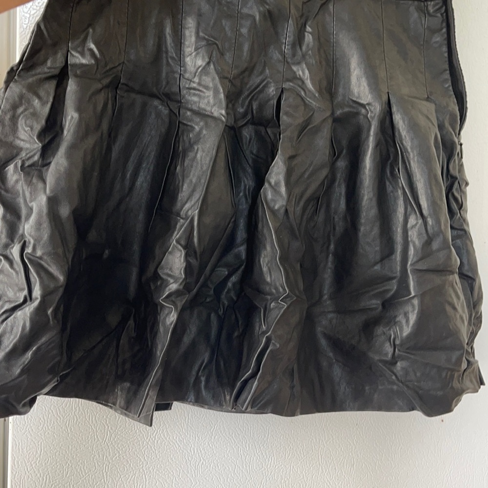 Brand New Black Leather Skirt